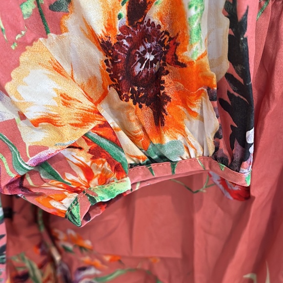 ZARA FLORAL PRINT POPLIN DRESS - Picture 4 of 4